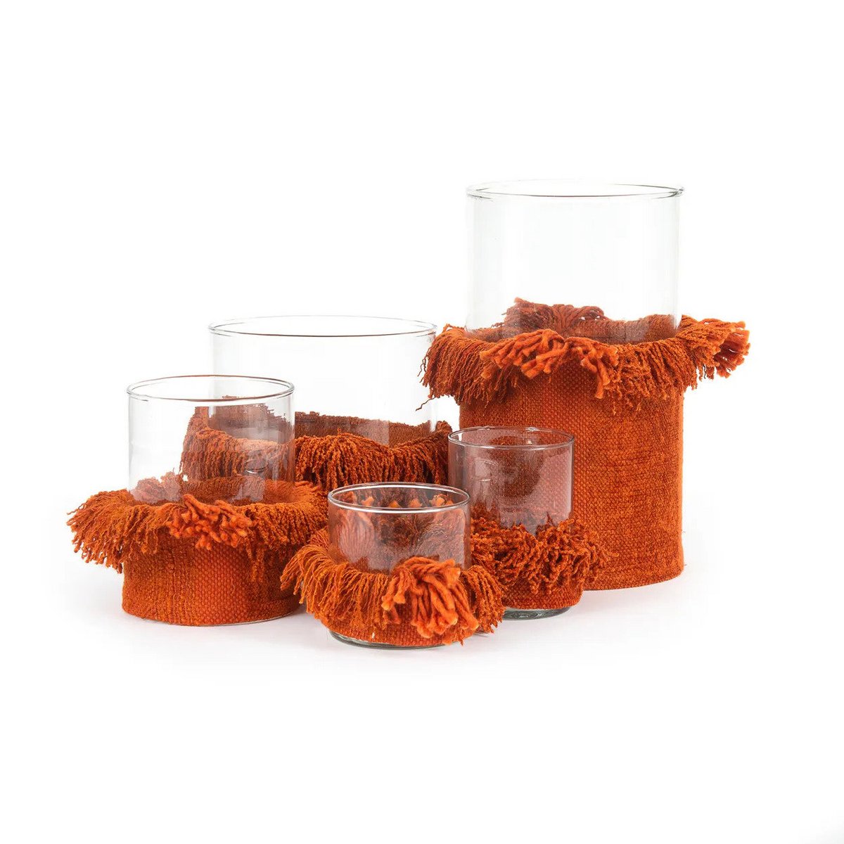 The Oh My Gee Candle Holder - Rust Velvet - M