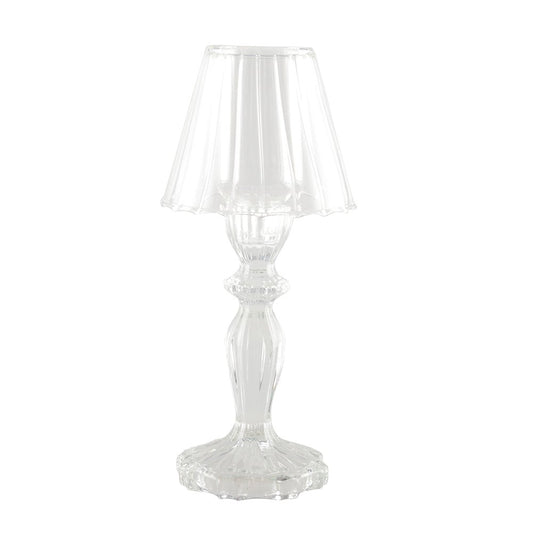 H24.5cm glass candle holder