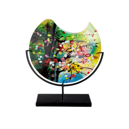 Glasart round decorative vase "Nicosia"