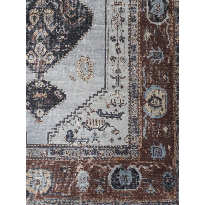 Rug Karaca Anthracite/Brown 09 – 200 x 290 cm