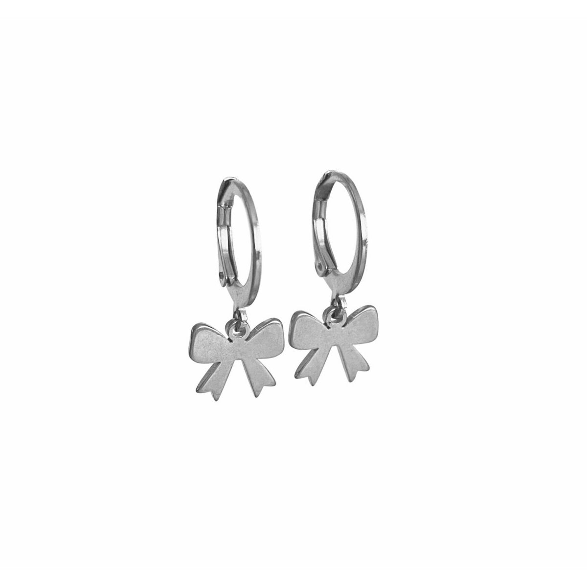 Earrings Bow - Silver