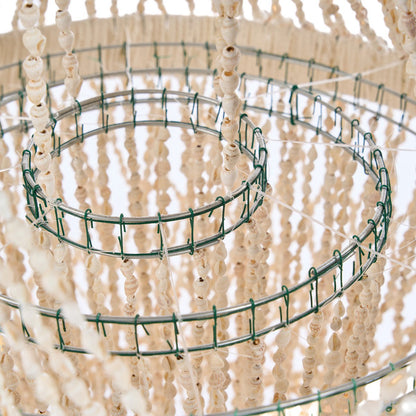 The Ocean Tower Shell Chandelier - Natural - L