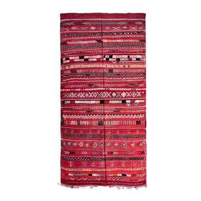 Pure wool Moroccan Kilim Berber rug 169 x 364 cm