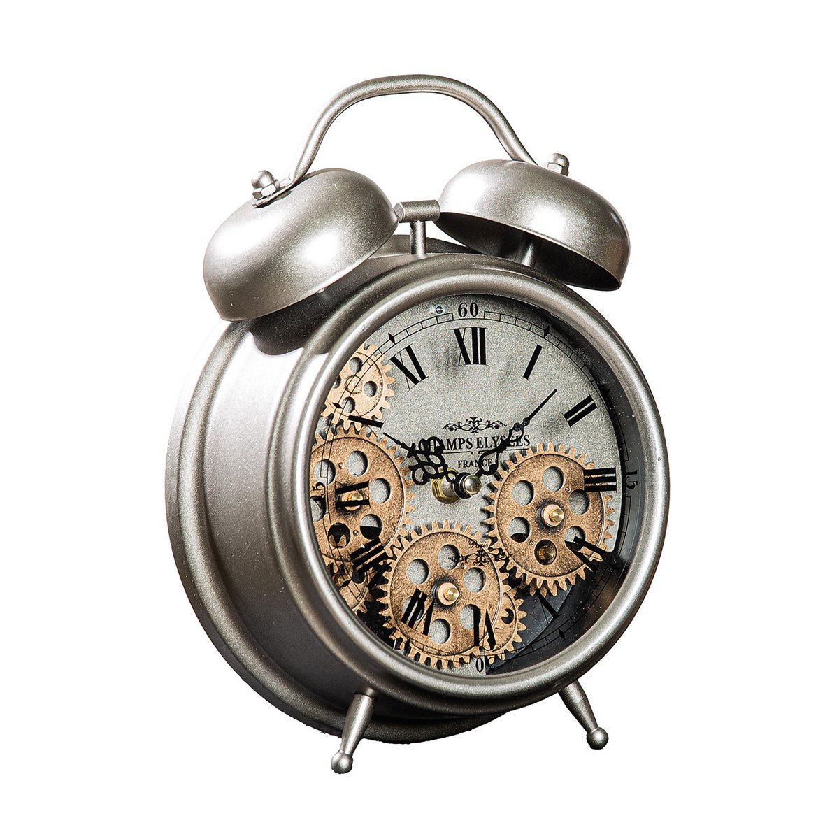 Floor/table clock round alarm clock H.25.5 cm