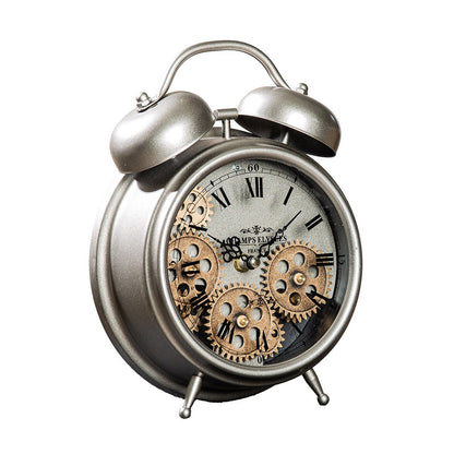 Floor/table clock round alarm clock H.25.5 cm