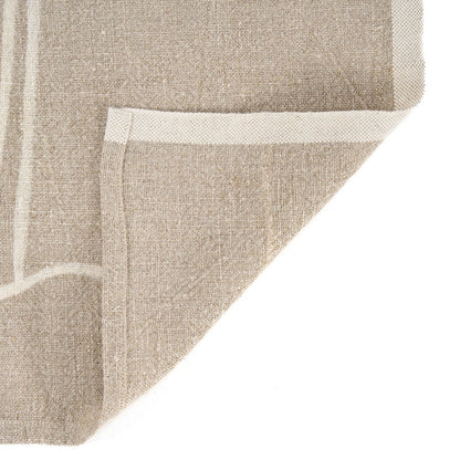 The Linen Palm Tree Kitchen Towel - Natural White - 50x70