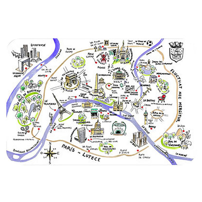 Paris Lutèce Drawing Placemat