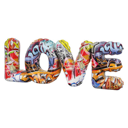 Poly Lettering LOVE Street Art