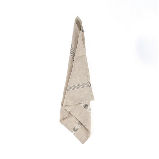 The Lint Biscuit Napkin - Natural Black - 45x45