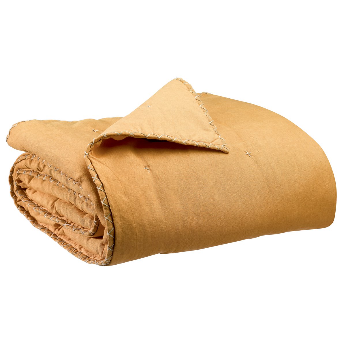 Plain throw Nala Ocher 180 x 260
