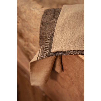 The Linen Moody Kitchen Towel - Natural Black - 50x70