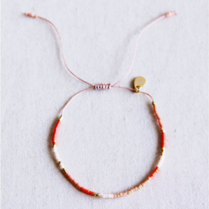 Miyuki bracelet nude/orange/salmon