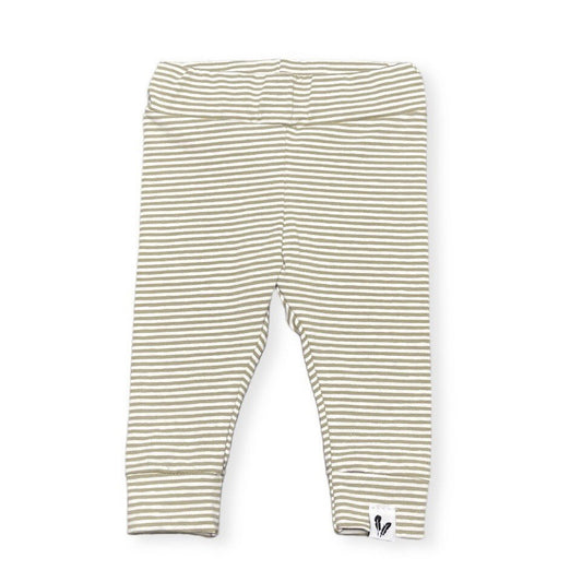 Newborn pants small stripes sage