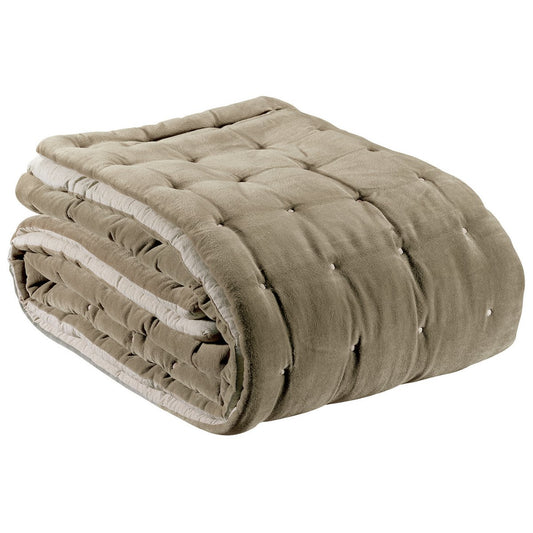 Plain throw Elise quilting finish Ficelle 240 x 260