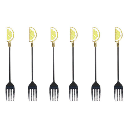 Set 6 lemon fork fork