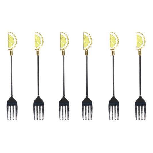 Set 6 lemon fork fork