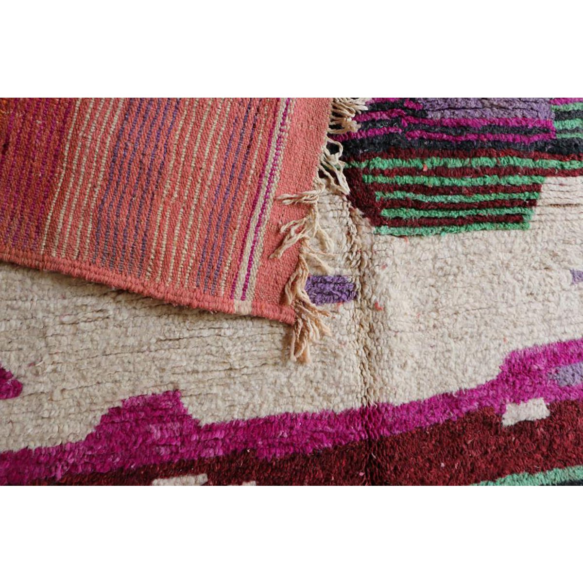 Pure wool Moroccan Berber rug 174 x 264 cm