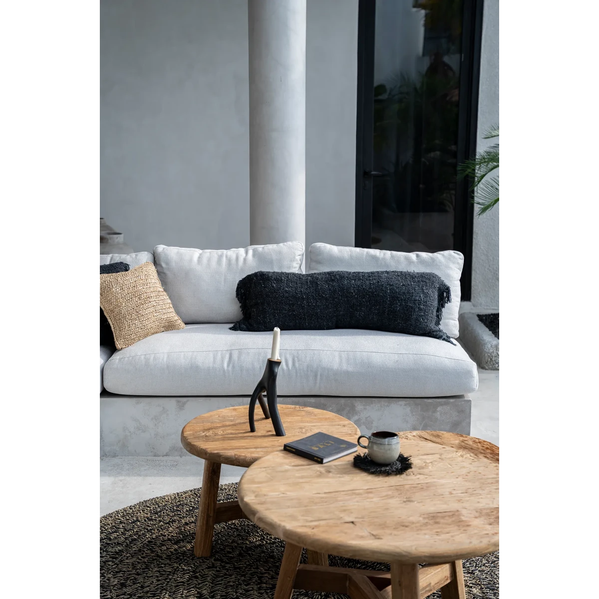 The Oh My Gee Cushion Cover - Black Navy - 35x100