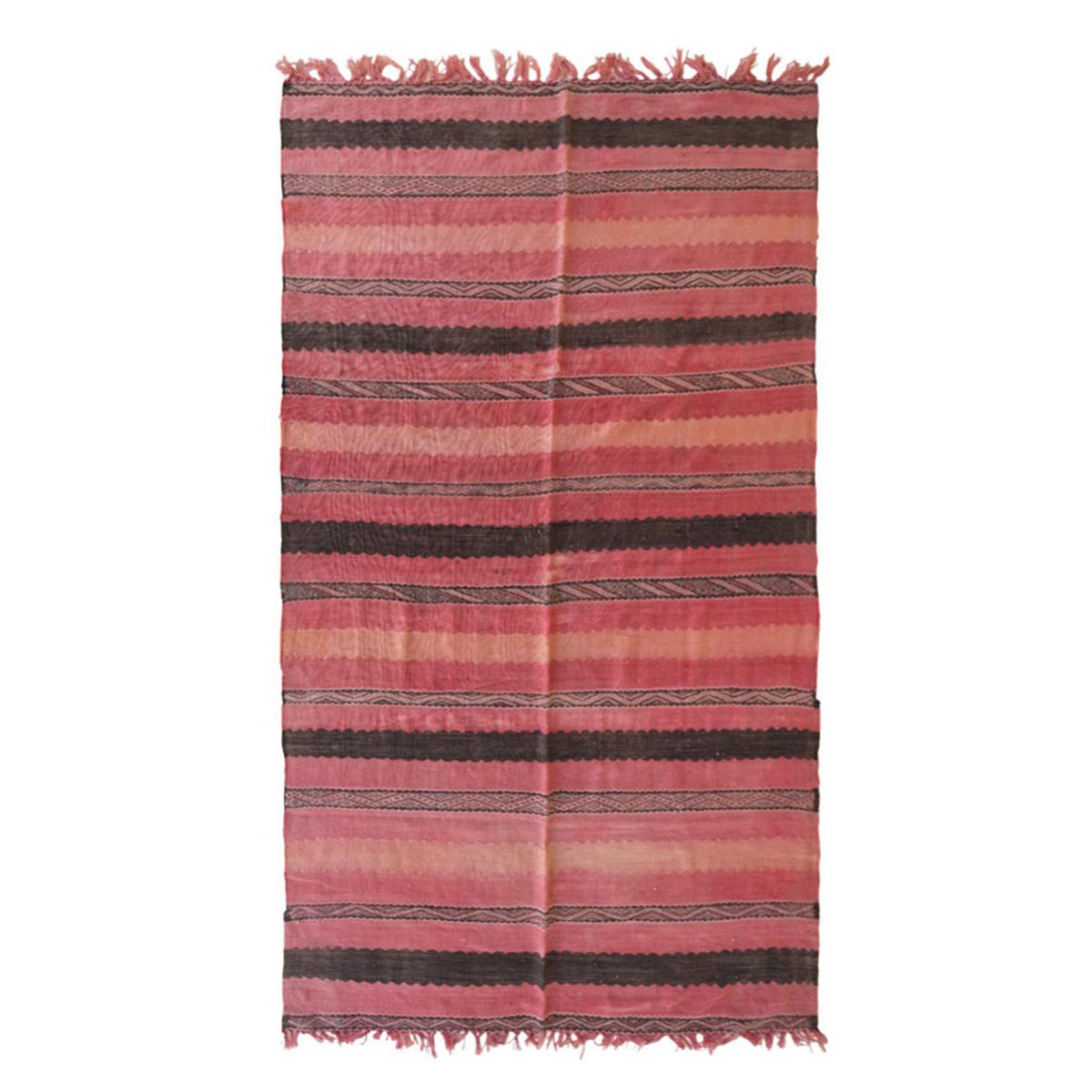 Pure wool Moroccan Kilim Berber rug 144 x 253 cm