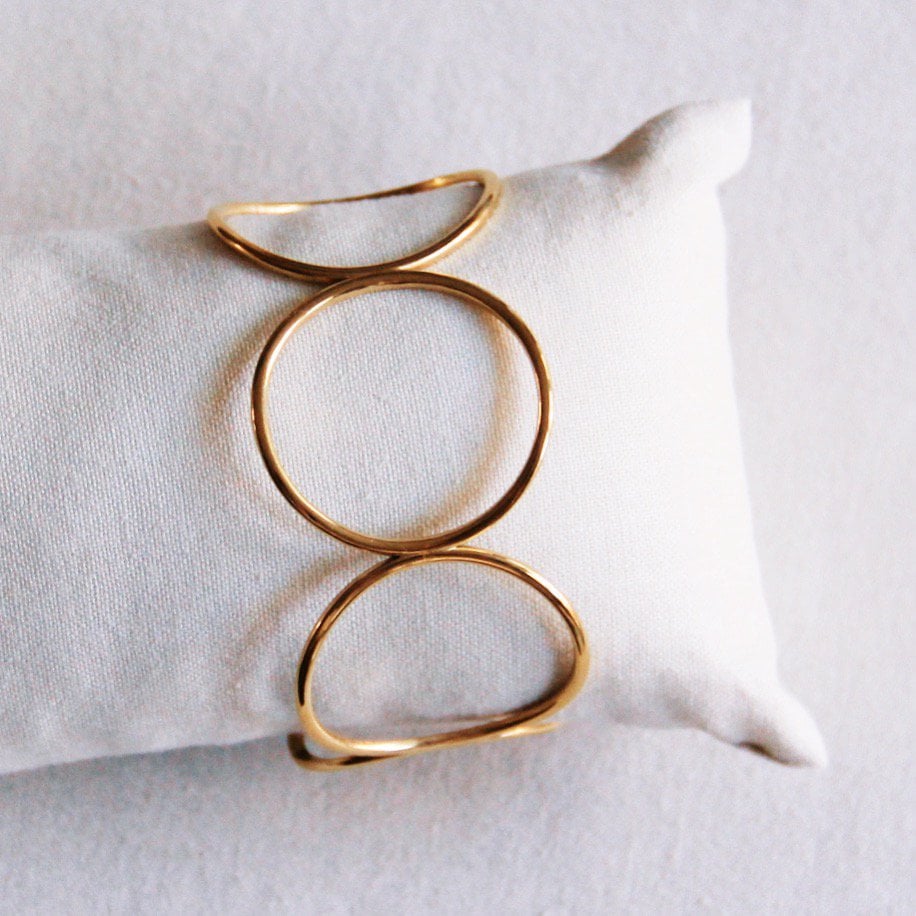 Bangle XL round - gold