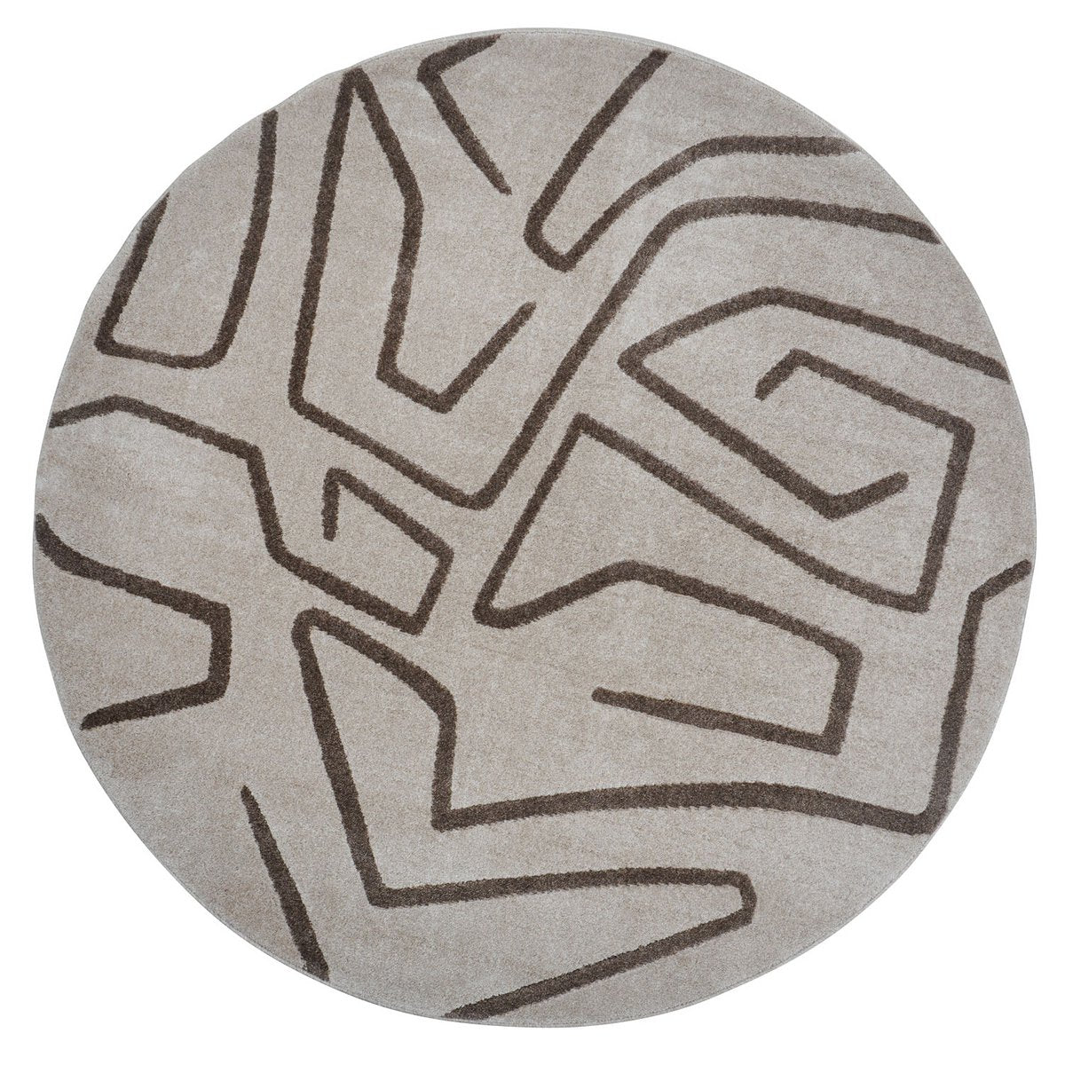 Rug Labyrinth Beige - Round ø240 cm