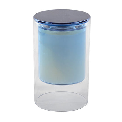 Blue Candle Perfume wooden wood 7x11.3cm