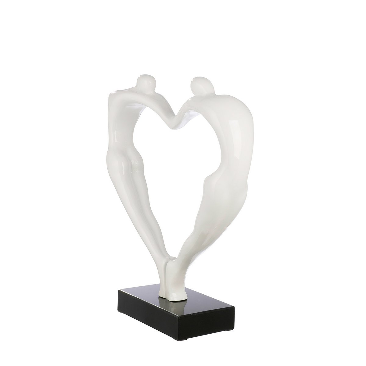 Sculpture heart pair of hearts H.55 cm