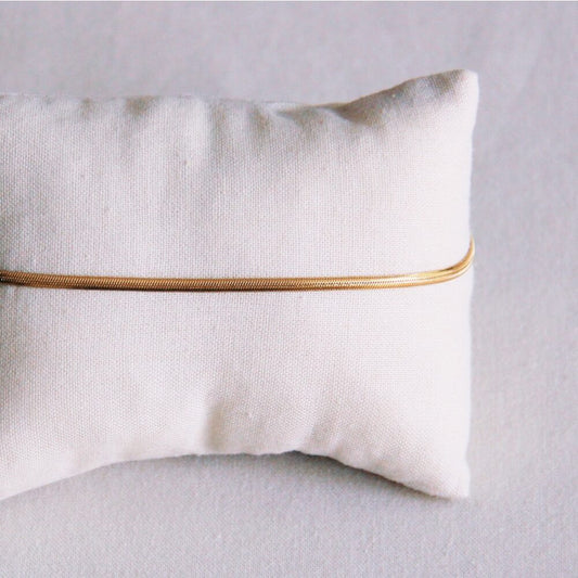 Anklet flat snake - gold