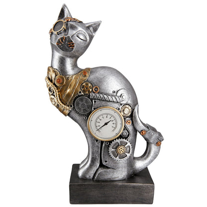 Poly Sculpture "Steampunk Cat"