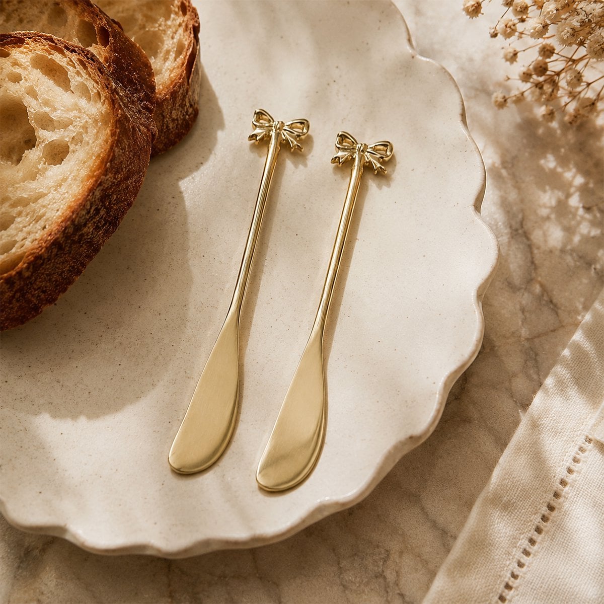 Golden knot spreaders - set of 2