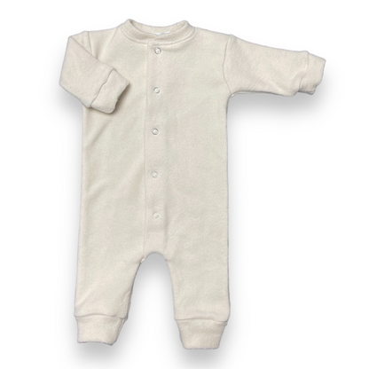 Playsuit teddy cotton natural