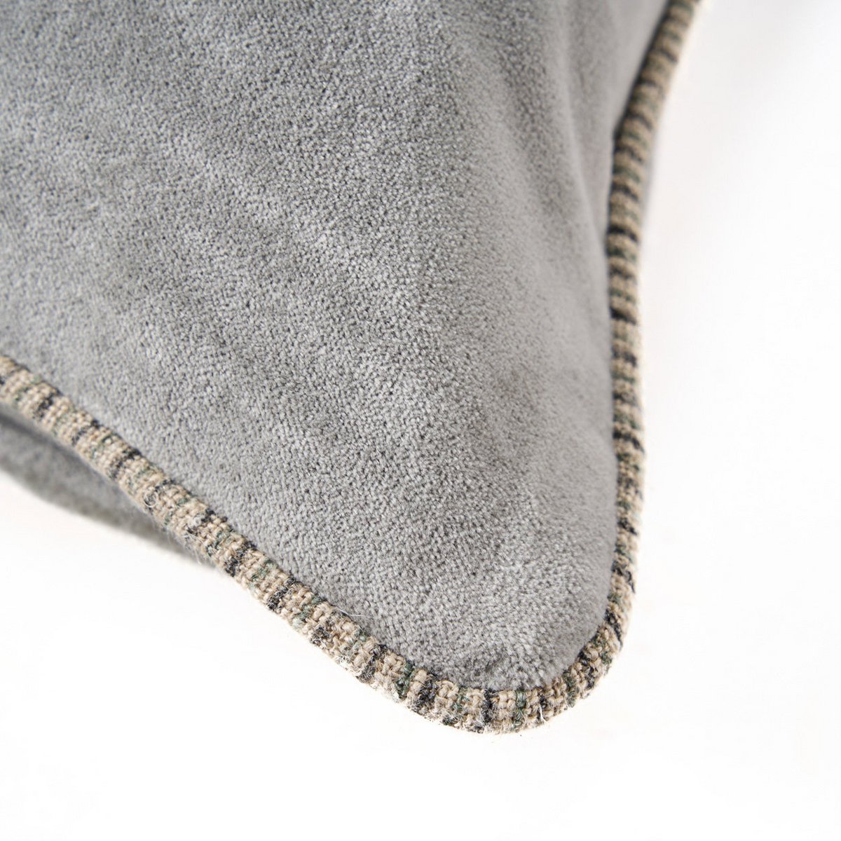 The Velvet Crush Cushion Cover - Grey - 50x50