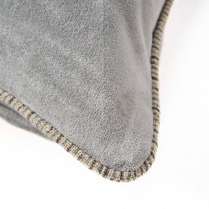 The Velvet Crush Cushion Cover - Grey - 50x50