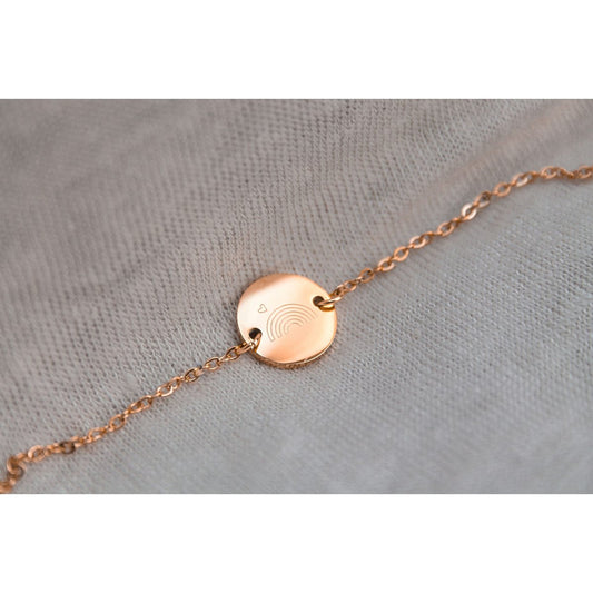 Rainbow Baby Bracelet - Rose Gold