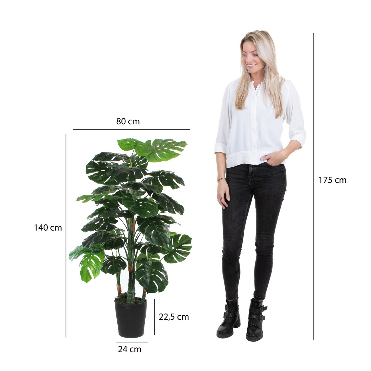 Artificial plant Monstera green
