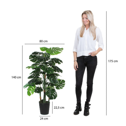 Artificial plant Monstera green