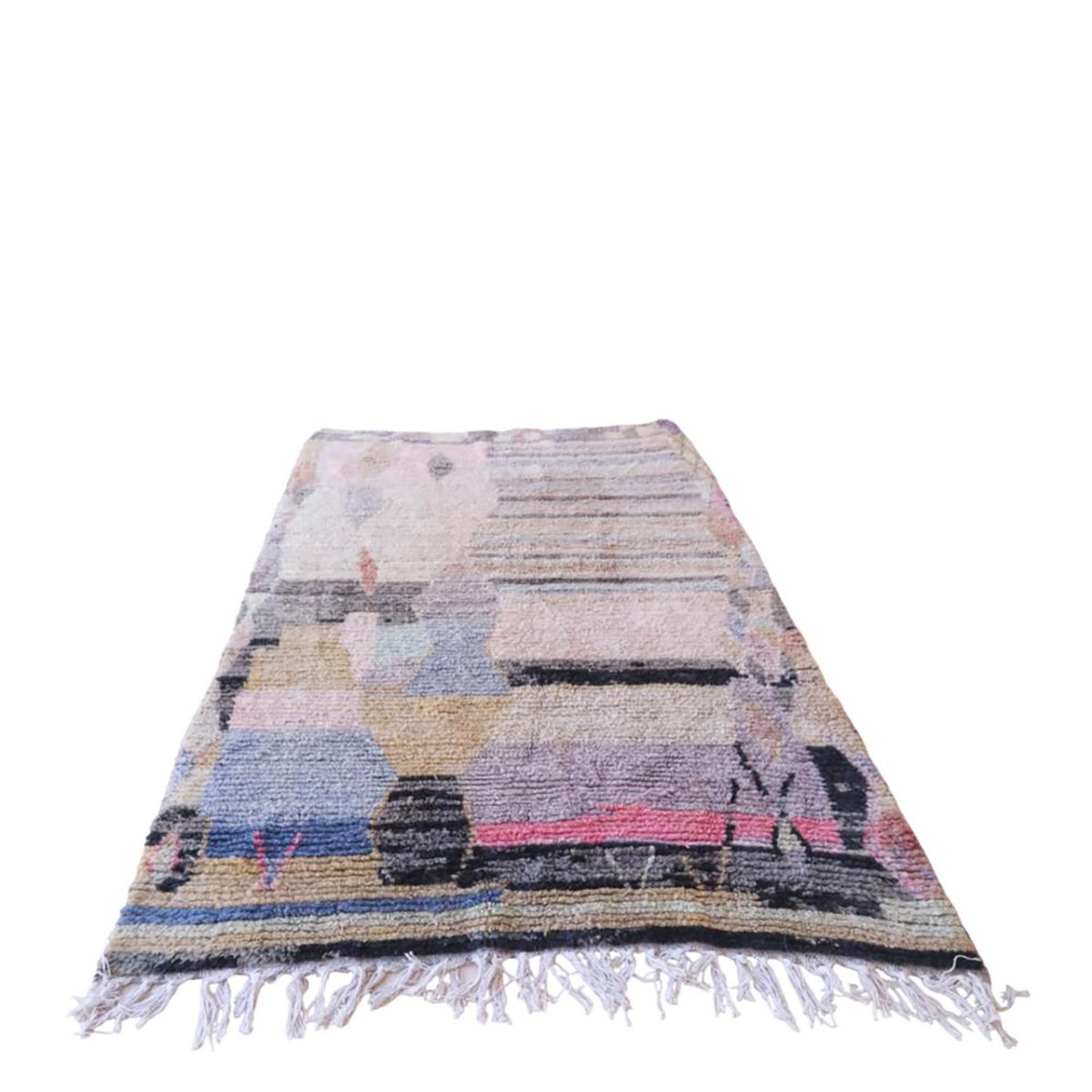 Pure wool Moroccan Berber rug 173 x 244 cm