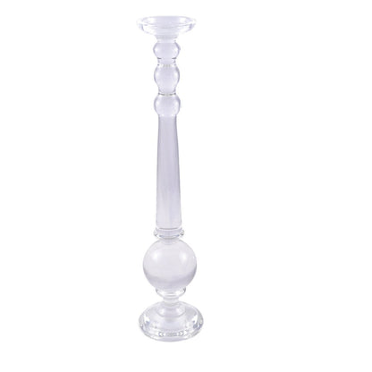 ROUND GLASS CANDLE HOLDER H.60CM