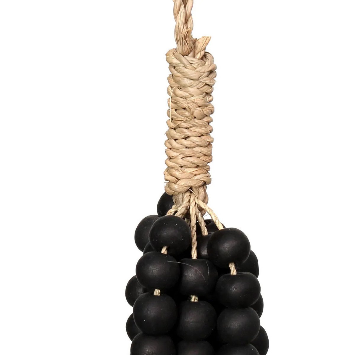The Wooden Beads Tassel - Black