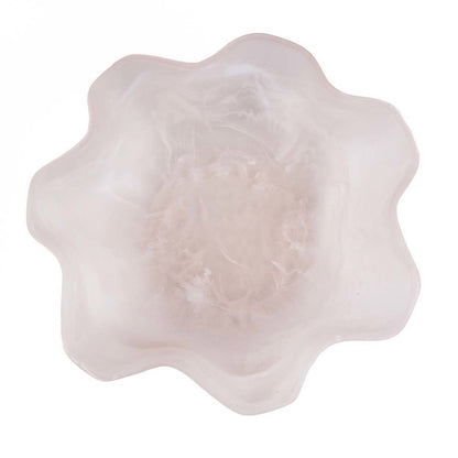 The Resin Organic Fruit Bowl - Pink White