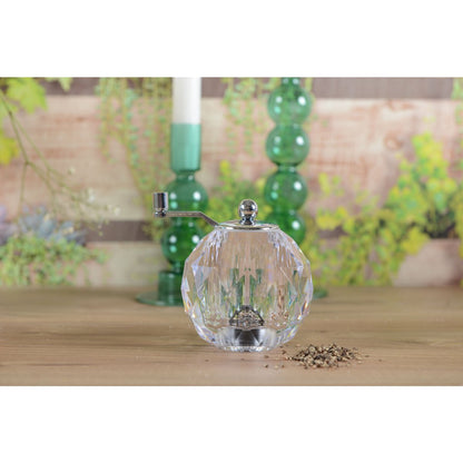 Acrylic ball pepper mill