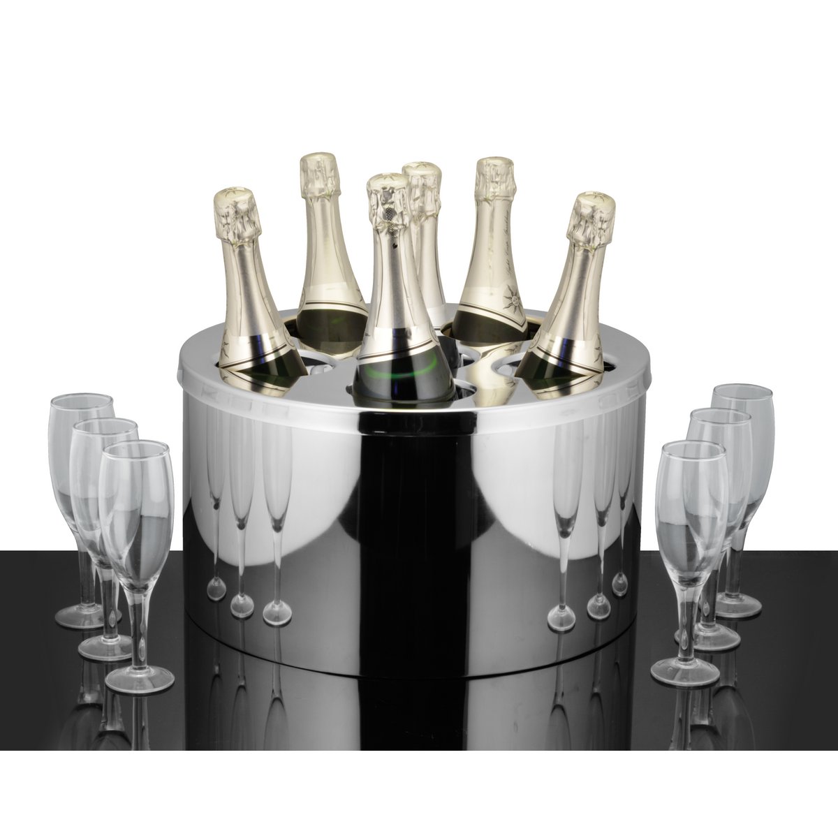 DOUBLE WALL MAGNUM BOWL WITH LID 6 BOTTLES