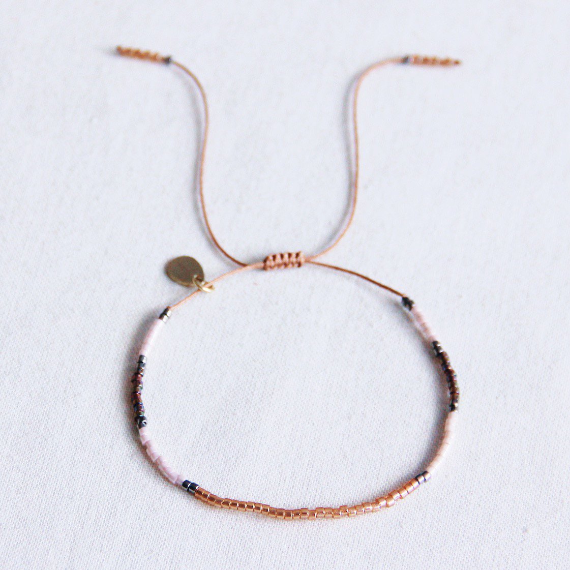 FW106 - Miyuki bracelet cognac / nude