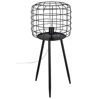 Metal floor lamp "Basket" black