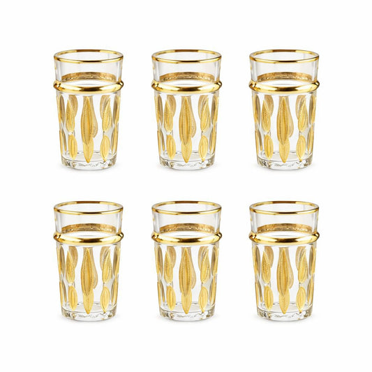 Oriental golden tea cups - Lot of 6