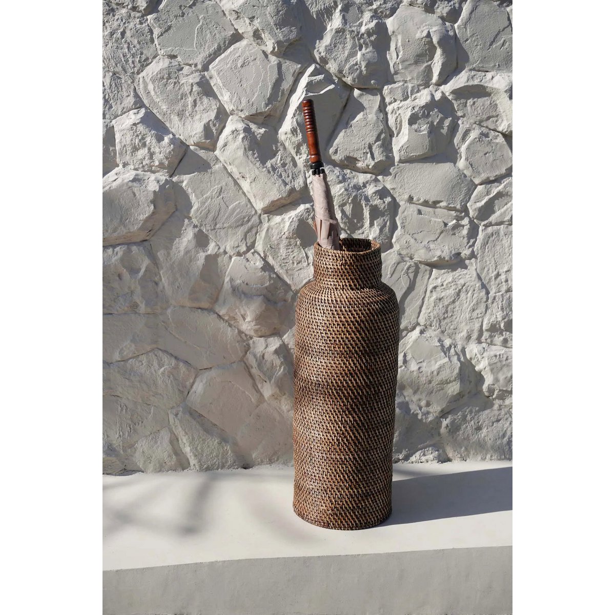 The Colonial Umbrella Basket - Natural Brown