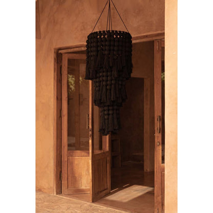 The Nomad Cotton Chandelier - Black - XL