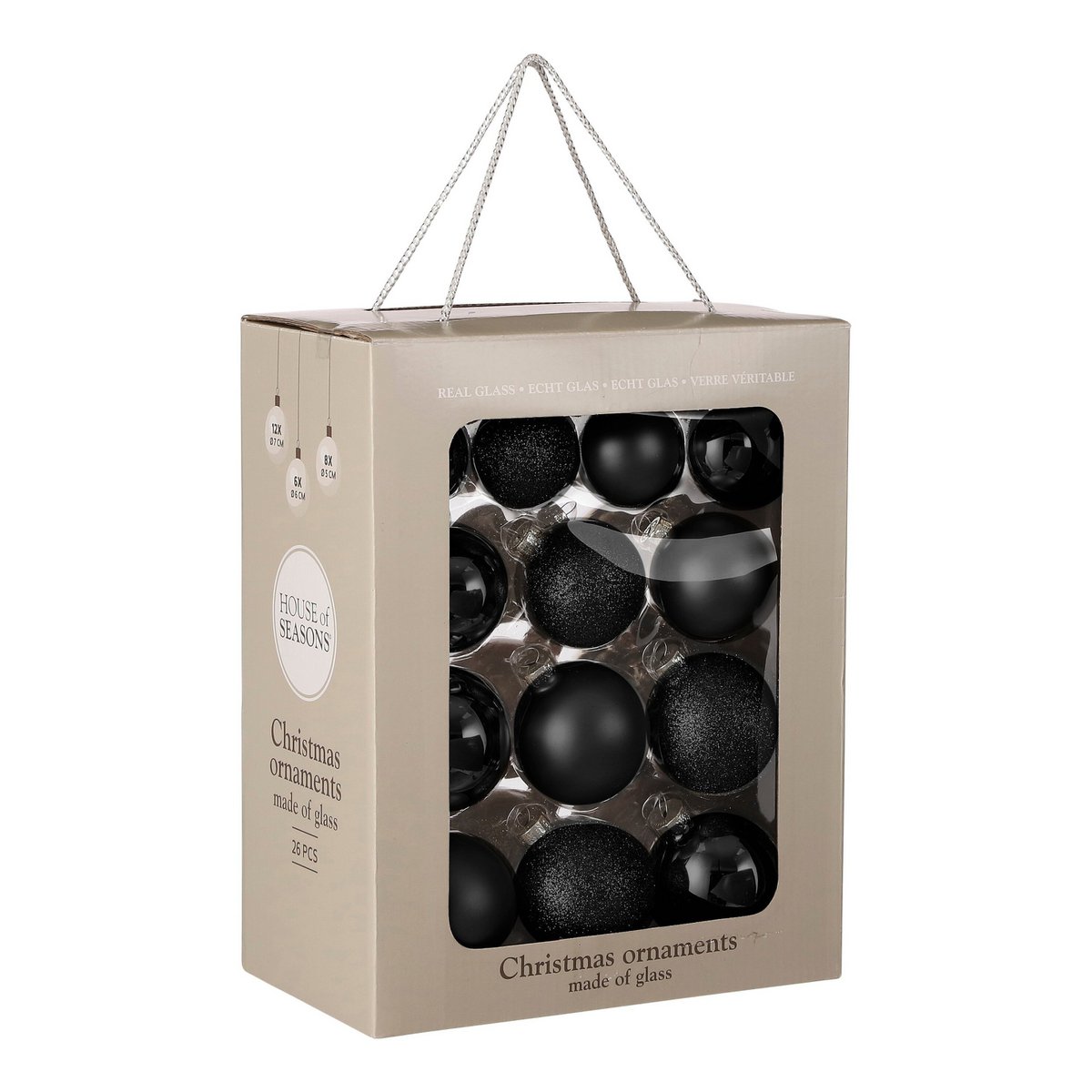 Christmas ball set Black