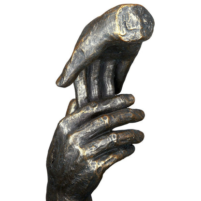 Poly sculpture "Two hands"