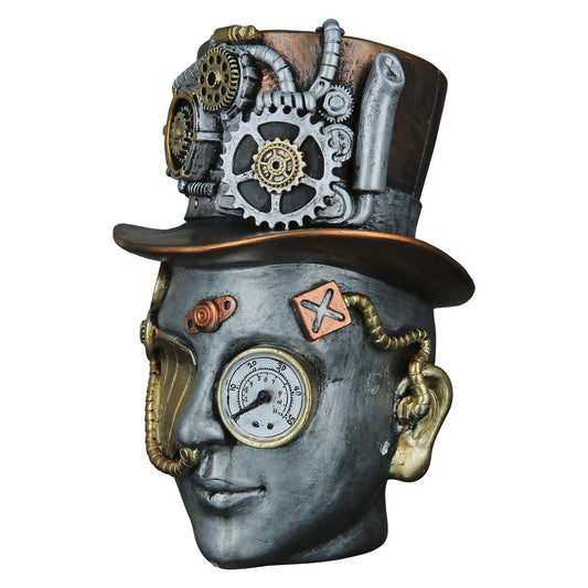 Poly sculpture "Steampunk Female"